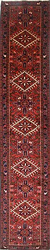Karajeh Red Runner Hand Knotted 2'7" X 12'4"  Area Rug 250-23840