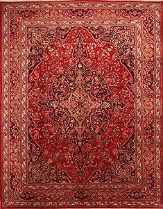 Persian Khorasan Red Rectangle 10x13 ft Wool Carpet 23908
