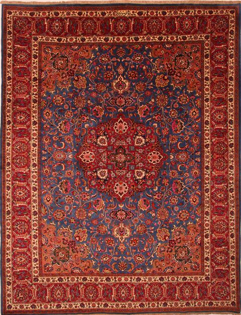 Kashmar Red Hand Knotted 101 X 129 Area Rug 100-23930 Image 0