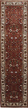 Semnan Brown Runner Hand Knotted 2'0" X 7'11"  Area Rug 250-24563