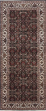 Herati Green Runner Hand Knotted 2'6" X 5'11"  Area Rug 250-24888