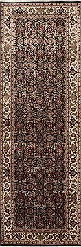 Herati Green Runner Hand Knotted 2'5" X 7'2"  Area Rug 250-25036