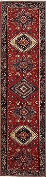 Karajeh Blue Runner Hand Knotted 2'1" X 7'8"  Area Rug 250-25128