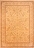Agra Beige Hand Knotted 103 X 143  Area Rug 100-25304 Thumb 0