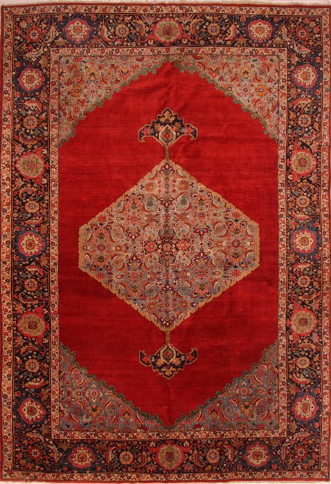Khoy Red Hand Knotted 110 X 159 Area Rug 100-25338 Image 0