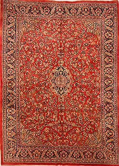 Persian Mahal Red Rectangle 11x16 ft Wool Carpet 25627