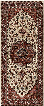 Serapi White Runner Hand Knotted 2'5" X 5'11"  Area Rug 250-25890