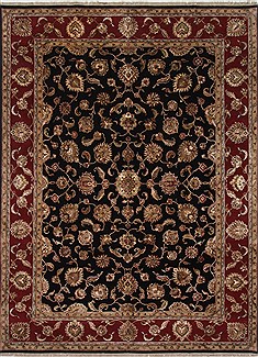 Indian Kashmir Beige Rectangle 9x12 ft Wool Carpet 25932