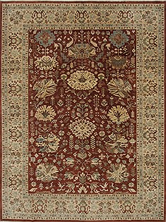 Kashmar Beige Hand Knotted 9'0" X 11'10"  Area Rug 250-26190