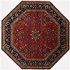 Sarouk Blue Octagon Hand Knotted 711 X 711  Area Rug 250-26376 Thumb 0
