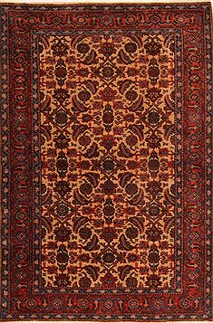 Turkish Shirvan Multicolor Rectangle 4x6 ft Wool Carpet 26822