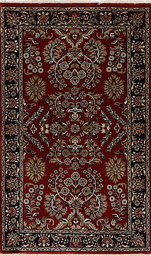 Sarouk Beige Hand Knotted 2'11" X 4'10"  Area Rug 250-27625