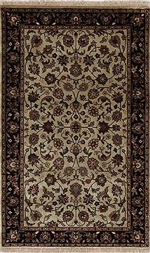Kashmar Beige Hand Knotted 3'1" X 5'1"  Area Rug 250-27633