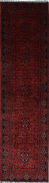 Afghan Khan Mohammadi Blue Runner 10 to 12 ft Wool Carpet 27831