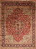Kerman Red Hand Knotted 96 X 126  Area Rug 100-27983 Thumb 0