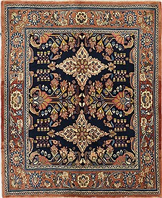 Persian Sarab Blue Rectangle 3x5 ft Wool Carpet 28542