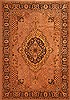 Tabriz Brown Hand Knotted 69 X 99  Area Rug 100-28595 Thumb 0