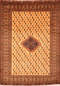 Baluch Yellow Hand Knotted 8'3" X 11'1"  Area Rug 100-28805