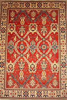 Kazak Red Hand Knotted 14'7" X 21'2"  Area Rug 250-28825