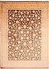 Tabriz Beige Hand Knotted 98 X 131  Area Rug 254-29213 Thumb 0