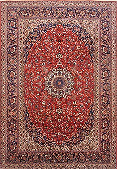 Tabriz Red Hand Knotted 8'5" X 12'2"  Area Rug 254-29241