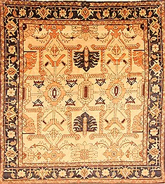Persian Mahal Brown Rectangle 10x12 ft Wool Carpet 29720