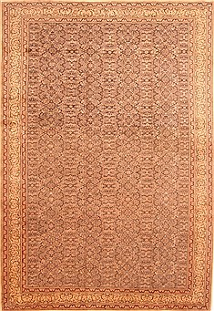 Turkish Kayseri Grey Rectangle 8x11 ft Wool Carpet 29755