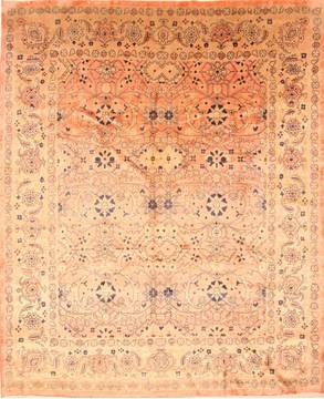 Mahal Red Hand Knotted 9'10" X 12'4"  Area Rug 100-29799