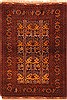 Kunduz Red Hand Knotted 34 X 47  Area Rug 100-29858 Thumb 0