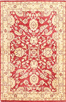 Pakistani Ziegler Beige Rectangle 3x5 ft Wool Carpet 30062