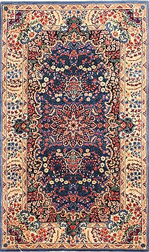 Chinese Kerman Red Rectangle 3x5 ft Wool Carpet 30203