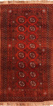 Bokhara Brown Hand Knotted 3'4" X 6'4"  Area Rug 100-30215
