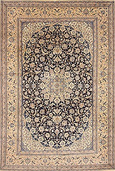 Nain Beige Hand Knotted 10'3" X 15'7"  Area Rug 255-30379