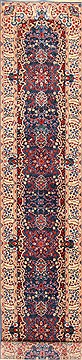 Kerman Red Runner Hand Knotted 2'6" X 12'0"  Area Rug 255-30384