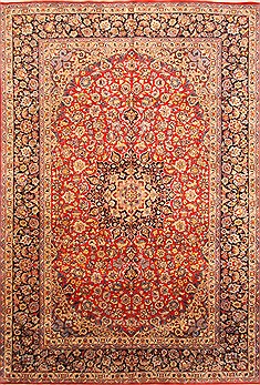 Najaf-abad Red Hand Knotted 9'9" X 14'5"  Area Rug 250-30457