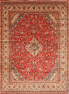 Persian Hamedan Beige Rectangle 10x14 ft Wool Carpet 30467