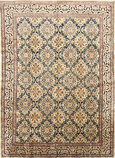 Persian Mood Blue Rectangle 9x13 ft Wool Carpet 30470