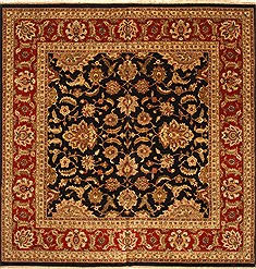 Indian Agra Beige Square 9 ft and Larger Wool Carpet 30500