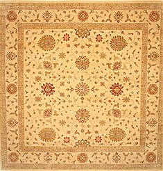Indian Ziegler Beige Square 9 ft and Larger Wool Carpet 30650