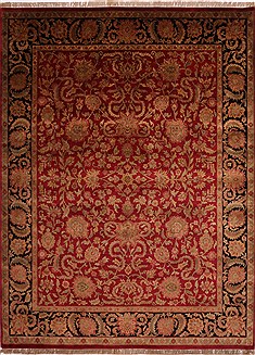Jaipur Red Hand Knotted 9'0" X 12'0"  Area Rug 301-30765
