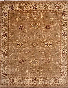 Oushak Beige Hand Knotted 12'6" X 15'4"  Area Rug 301-30995