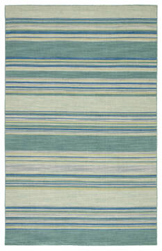 Jaipur Living Coastal Shores Blue Rectangle 9x12 ft Wool Carpet 64008
