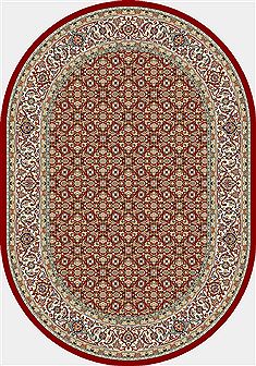 Dynamic ANCIENT GARDEN Red Oval 2'7" X 4'7" Area Rug ANOV35570111414 801-68773