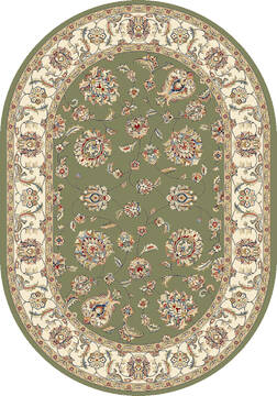 Dynamic ANCIENT GARDEN Green Oval 3x5 ft  Carpet 68795