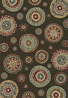 Dynamic ANCIENT GARDEN Multicolor Rectangle 4x6 ft polypropylene Carpet 68852