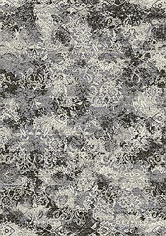 Dynamic ANCIENT GARDEN Grey Rectangle 4x6 ft polypropylene Carpet 68888