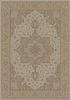 Dynamic IMPERIAL Beige Rectangle 2x4 ft polypropylene Carpet 70092