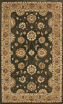 Dynamic JEWEL Green Rectangle 4x6 ft Wool Carpet 70343