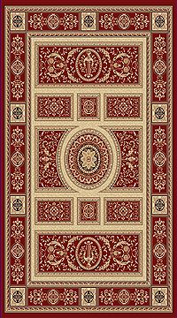 Dynamic LEGACY Red Rectangle 2x4 ft  Carpet 70484
