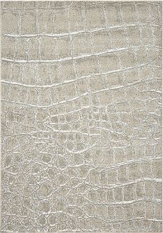 Dynamic MYSTERIO White Rectangle 5x8 ft polypropylene Carpet 70880